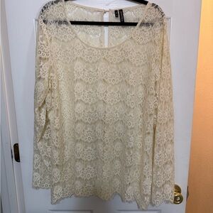 Maurices Cream Lace Blouse